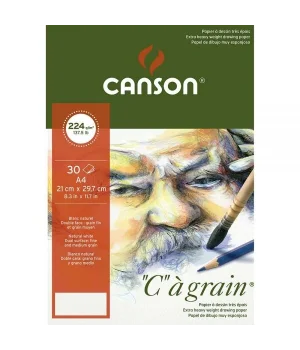 Canson Ca Grain İnce Dokulu Eskiz Çizim Defteri 224 gr. A4 30 Sayfa