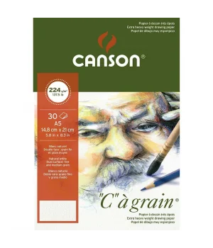 Canson Ca Grain İnce Dokulu Eskiz Çizim Defteri 224 gr. A5 30 Sayfa