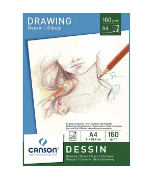 Canson Dessin - Drawing Eskiz Çizim Defteri 160 gr. A4 20 yp.