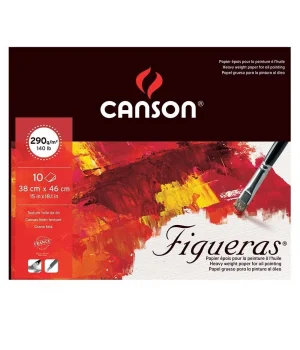 Canson Figueras Tuval Görünümlü Yağlı Boya Defteri 290 gr. 38x46 cm. 10 yaprak