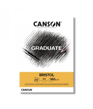 Canson Graduate Bristol Defteri Blok 180 gr. A5 20 Sayfa