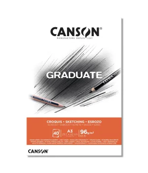 Canson Graduate Sketching Eskiz Çizim Defteri 96 gr. A3 40 Sayfa