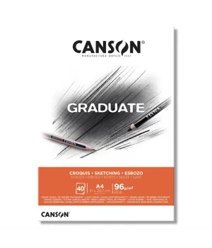 Canson Graduate Sketching Eskiz Çizim Defteri 96 gr. A4 40 Sayfa