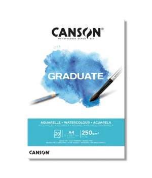 Canson Graduate Watercolour Sulu Boya Defteri Blok 250 gr. A4 20 yaprak