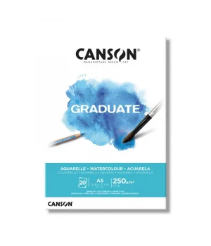 Canson Graduate Watercolour Sulu Boya Defteri Blok 250 gr. A5 20 yaprak