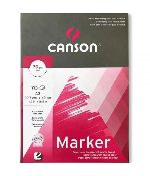 Canson Marker Defteri Pad Layout Blok A3 70 gr. 70 Sayfa