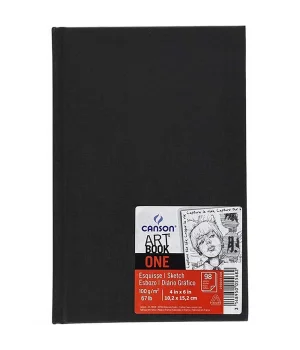 Canson One Art Book Sert Kapak Eskiz Çizim Defteri 100 gr. 10.2x15.2 cm. 98 Sayfa