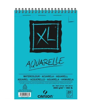 Canson XL Aquarelle Spiralli Sulu Boya Defteri Blok 300 gr. A5 20 Sayfa