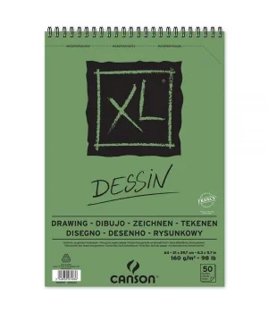 Canson XL Dessin Spiralli Eskiz Çizim Defteri 160 gr. A4 50 yp.