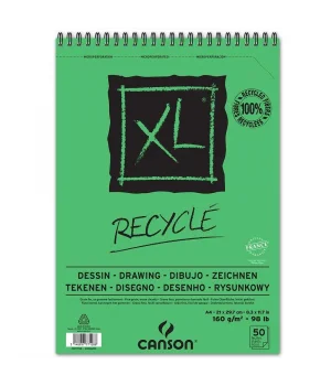 Canson XL Recycle Drawing Eskiz Çizim Defteri 160 gr. A4 50 yp.