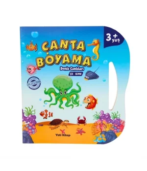 Çanta Kitap Boyama Kitabı Deniz Canlıları