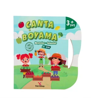 Çanta Kitap Boyama Kitabı Meyve ve Sebzeler