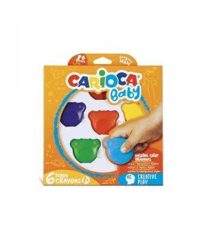Carioca Baby Teddy Crayons Mum Boya 6 Renk 1+ Yaş