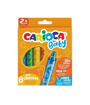 Carioca Baby Wild Crayons Pastel Mum Boya 8 Renk 2+ Yaş