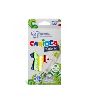 Carioca Fabric Keçeli Kumaş Tekstil Boyama Kalemi 6 Renk
