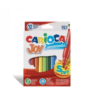 Carioca Joy Süper Yıkanabilir Keçeli Boya Kalemi 12 Renk