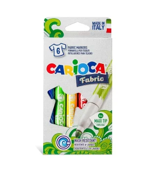 Carioca Kumaş Keçeli Boya Kalemi Maxi 6'lı