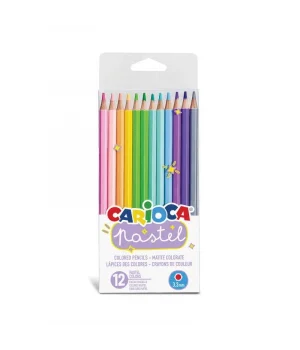 Carioca Pastel Renk Kuru Boya Kalemi 12 Renk