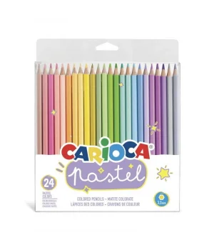 Carioca Pastel Renk Kuru Boya Kalemi 24 Renk