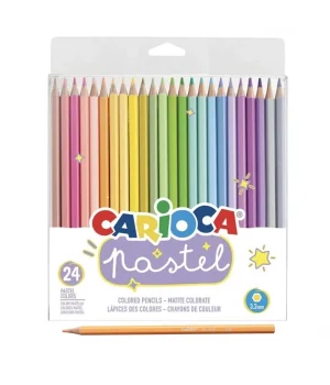 Carioca Pastel Renkli Kuru Boya Kalemi 24'lü