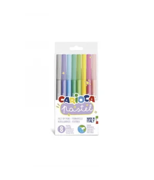 Carioca Pastel Süper Yıkanabilir Keçeli Boya Kalemi 8 Renk