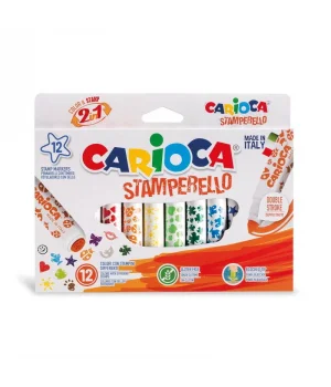 Carioca Stamperello Mühürlü Keçeli Boya Kalemi 12 Renk