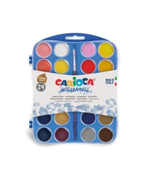 Carioca Sulu Boya 24 Renk 30 mm. + 2 Fırça