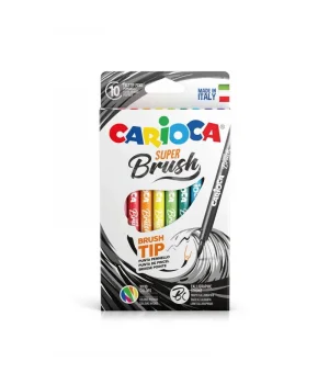 Carioca Süper Brush Fırça Uçlu Keçeli Kalem 10 Renk (42937)
