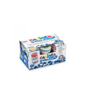 Carioca Tempera Süper Yıkanabilir Guaj Boya Seti 6 Renk x 25 ml.