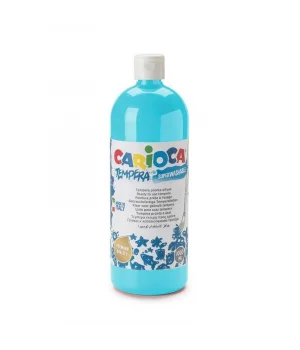 Carioca Tempera Yıkanabilir Poster Boya 1000 ml. AÇIK MAVİ