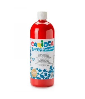 Carioca Tempera Yıkanabilir Poster Boya 1000 ml. KIRMIZI