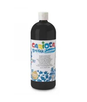Carioca Tempera Yıkanabilir Poster Boya 1000 ml. SİYAH