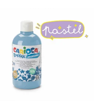 Carioca Tempera Yıkanabilir Poster Boya 500 ml. PASTEL MAVİ