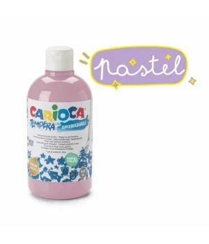 Carioca Tempera Yıkanabilir Poster Boya 500 ml. PASTEL PEMBE