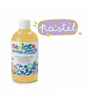 Carioca Tempera Yıkanabilir Poster Boya 500 ml. PASTEL SARI