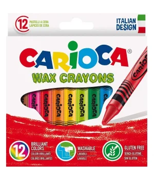 Carioca Wax Yıkanabilir Pastel Boya Kalemi 12’li 42365