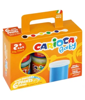Carioca Yıkanabilir Parmak Boyası 6 Renk