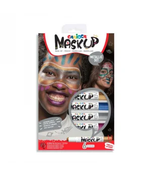 Carioca Yüz Boyası 6 gr. 6 Renk METALİK