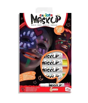 Carioca Yüz Boyası 6 Gram 6 Renk Fosforlu 43156