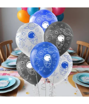 Çepeçevre Baskılı Rocket Space Balon 12