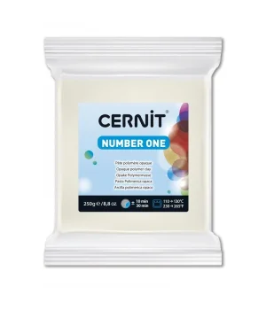 Cernit Number One Polimer Kil 250 gr. 027 WHITE OPAQUE