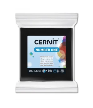 Cernit Number One Polimer Kil 250 gr. 100 BLACK