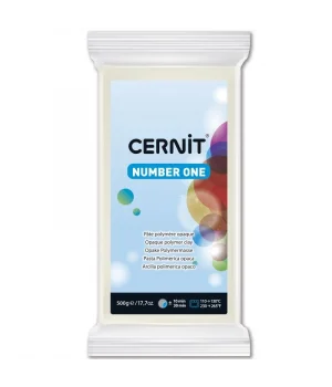 Cernit Number One Polimer Kil 500 gr. 027 WHITE OPAQUE