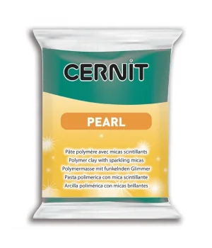 Cernit Pearl (Pırıltılı) Polimer Kil 600 Green