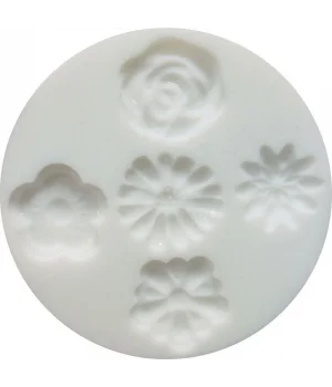 Cernit Silicone Mould Silikon Polimer Kil Kalıbı FLOWERS