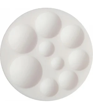 Cernit Silicone Mould Silikon Polimer Kil Kalıbı ROUND CABOCHONS