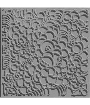Cernit Texture Plate Silikon Polimer Kil Desen ve Doku Kalıbı 9x9 cm. BUBBLES