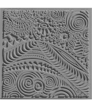 Cernit Texture Plate Silikon Polimer Kil Desen ve Doku Kalıbı 9x9 cm. FREESTYLE