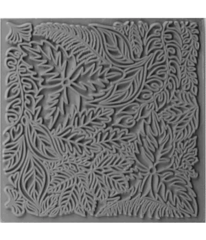 Cernit Texture Plate Silikon Polimer Kil Desen ve Doku Kalıbı 9x9 cm. LEAVES