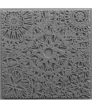 Cernit Texture Plate Silikon Polimer Kil Desen ve Doku Kalıbı 9x9 cm. MANDALA